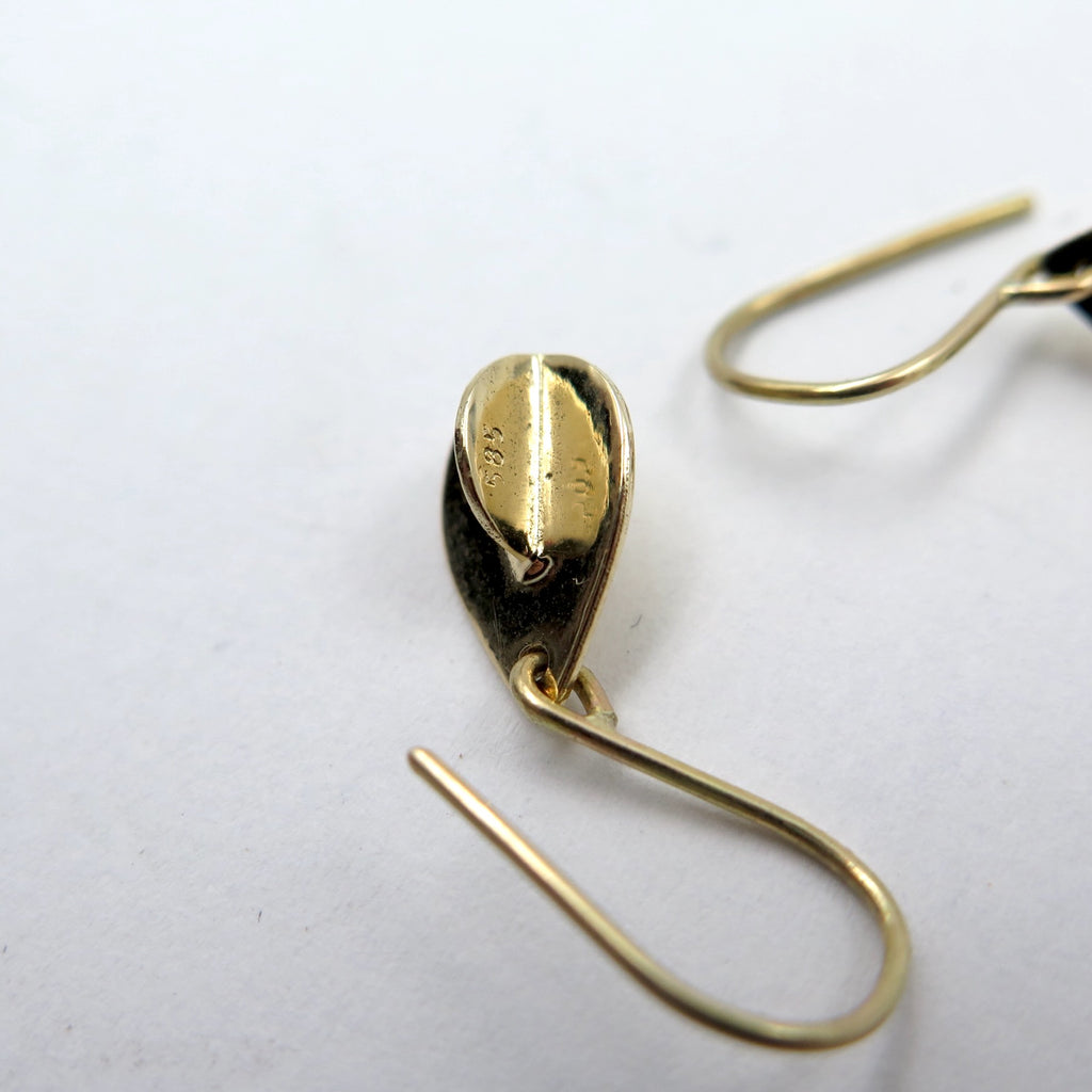 Anchor Earrings in Gold 14K - Alkisti Jewelry