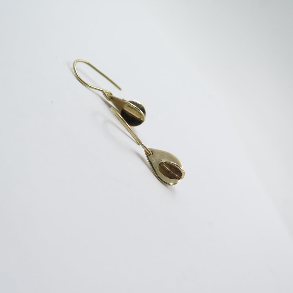 Anchor Earrings in Gold 14K - Alkisti Jewelry