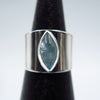 Bold Eye Ring in Aquamarine - Alkisti Jewelry