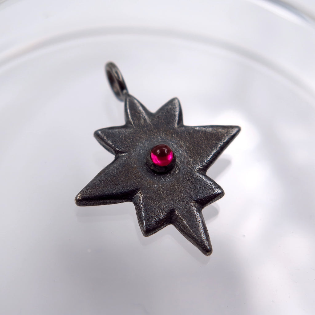 Asteroid 21 Lucky Charm Pendant in Bronze/Silver - Alkisti Jewelry