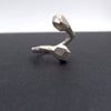 Poly Snake Ring in Bronze/Silver - Alkisti Jewelry