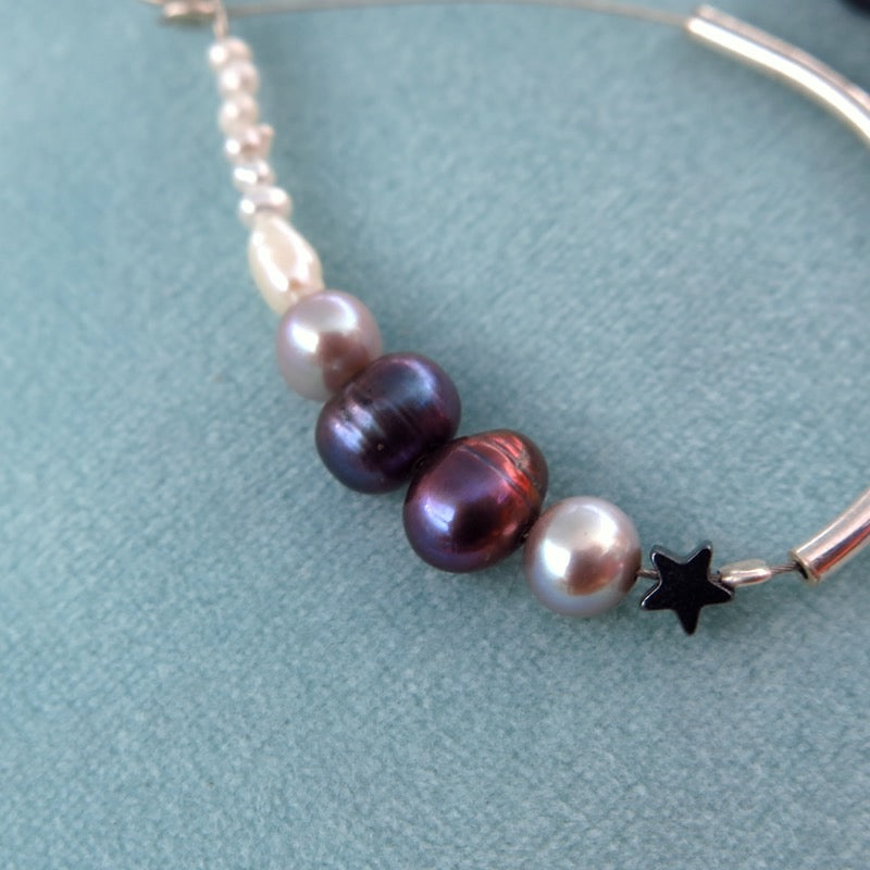 Pearl Reef Earrings in Silver - Alkisti Jewelry