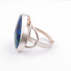 Planet Earth Ring in Azurite - Alkisti Jewelry