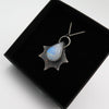 Dark Plasma Pendant in Moonstone - Alkisti Jewelry