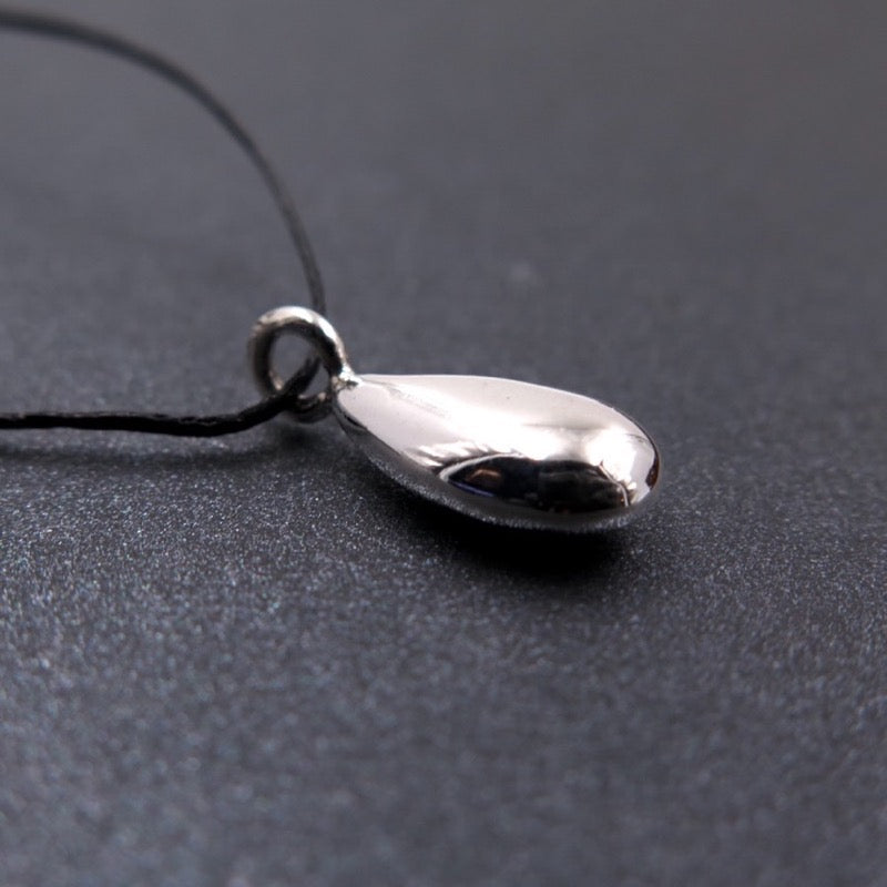 Liquid Drop Charm in Bronze/Silver - Alkisti Jewelry