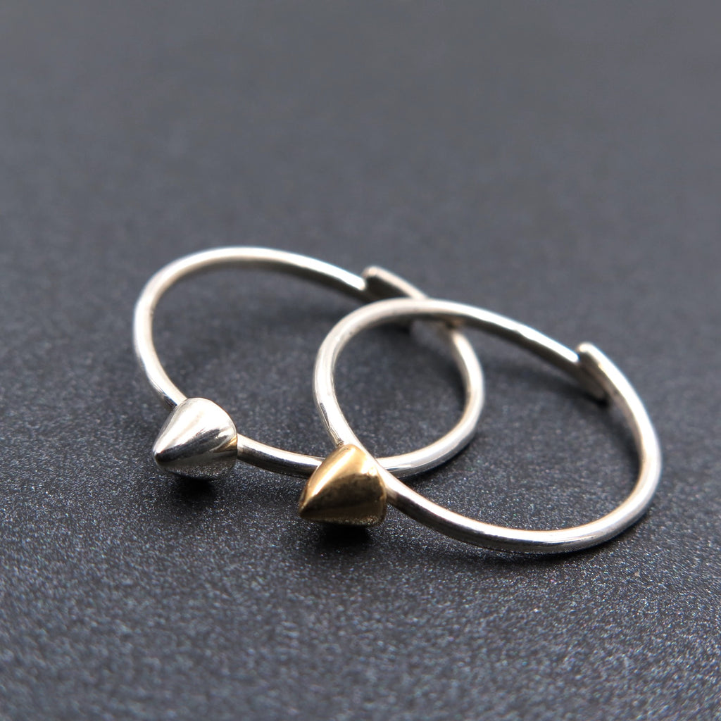 Spike Ring in Bronze/Silver - Alkisti Jewelry