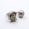 Ball Ring in Pyrite - Alkisti Jewelry