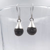 Comet Earrings in Silver & Druzy - Alkisti Jewelry