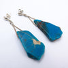 Blue Ocean Stone Earrings - Alkisti Jewelry
