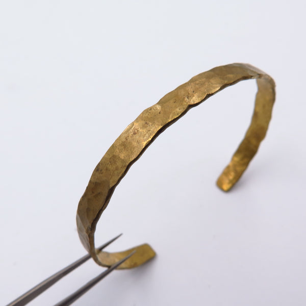 Hammered Thick Cuff in Bronze (made to order)