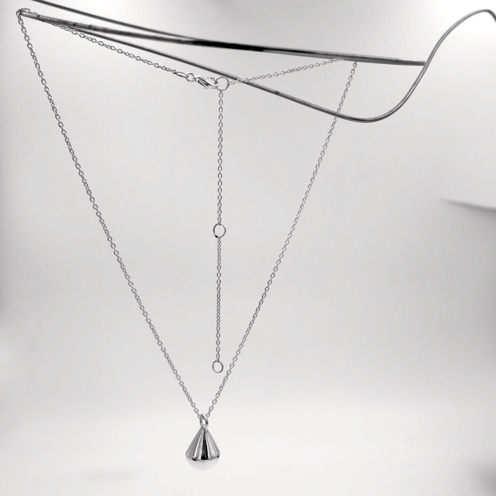 Droplet Necklace in Bronze/Silver/14K Gold - Alkisti Jewelry