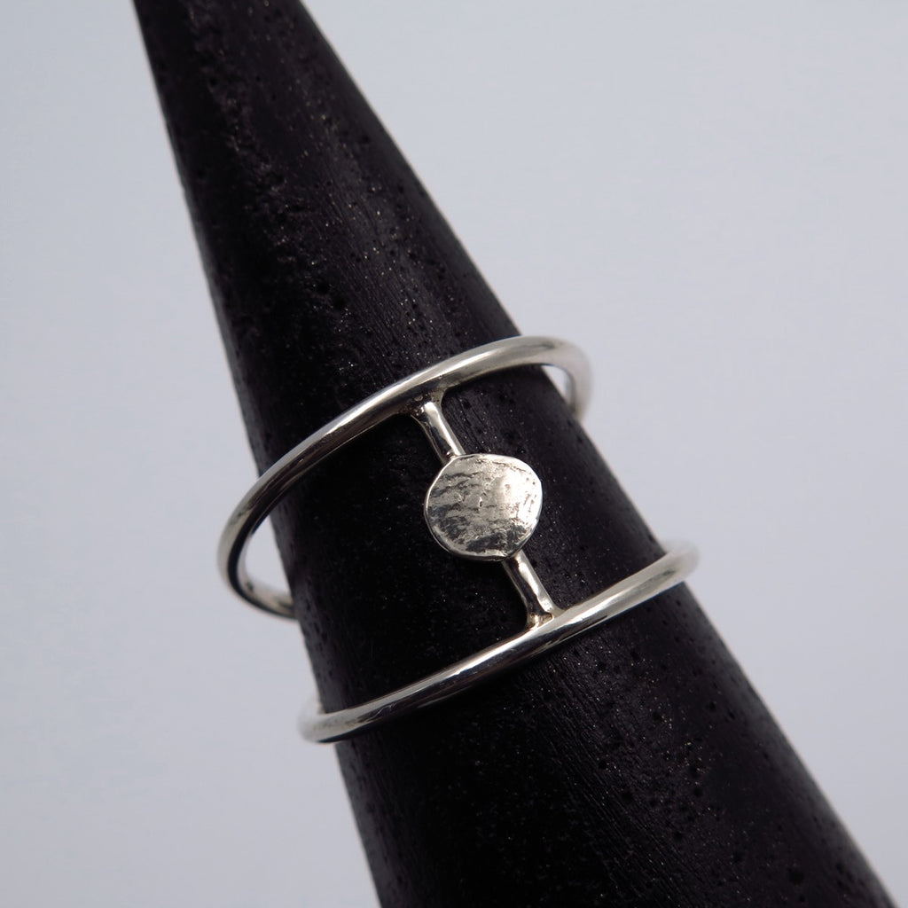 Evil Eye Fine Ring in Bronze/Silver & 14K Gold - Alkisti Jewelry