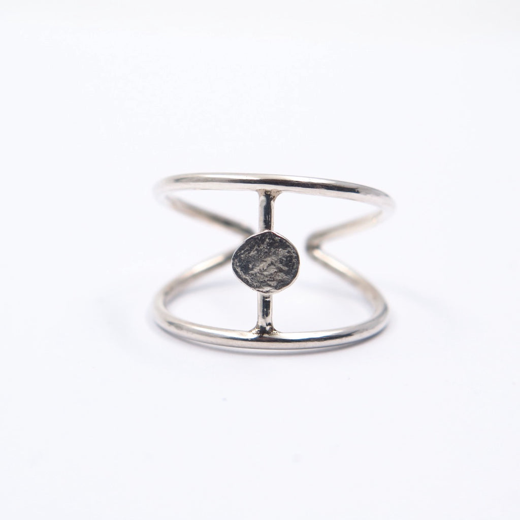 Evil Eye Fine Ring in Bronze/Silver & 14K Gold - Alkisti Jewelry