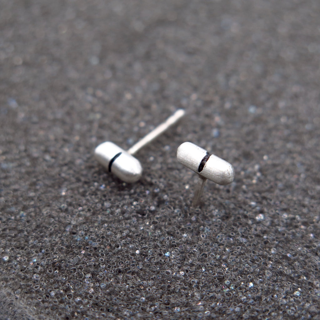 Love Pills Stud Earrings - Alkisti Jewelry