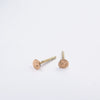 Disc Recycled 14K Gold Stud Earrings - Alkisti Jewelry