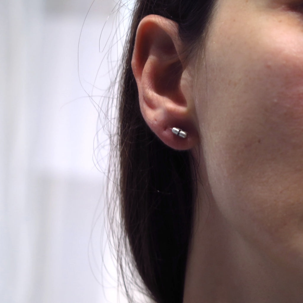 Love Pills Stud Earrings - Alkisti Jewelry