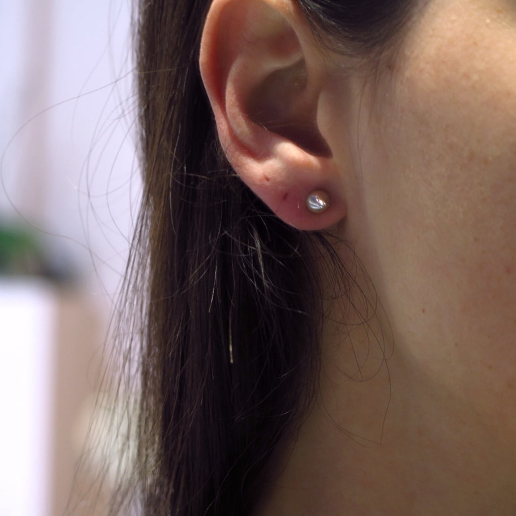 Spike Studs in Silver/14K Gold - Alkisti Jewelry