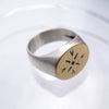 Constellation Signet Ring in Silver & Bronze - Alkisti Jewelry