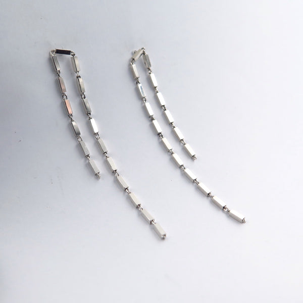 Long Island Earrings in Silver - Alkisti Jewelry