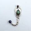 Smerna Charm with Labradorite/Moonstone & Pearl - Alkisti Jewelry