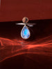 Thin Angel Fine Ring in Moonstone - Alkisti Jewelry