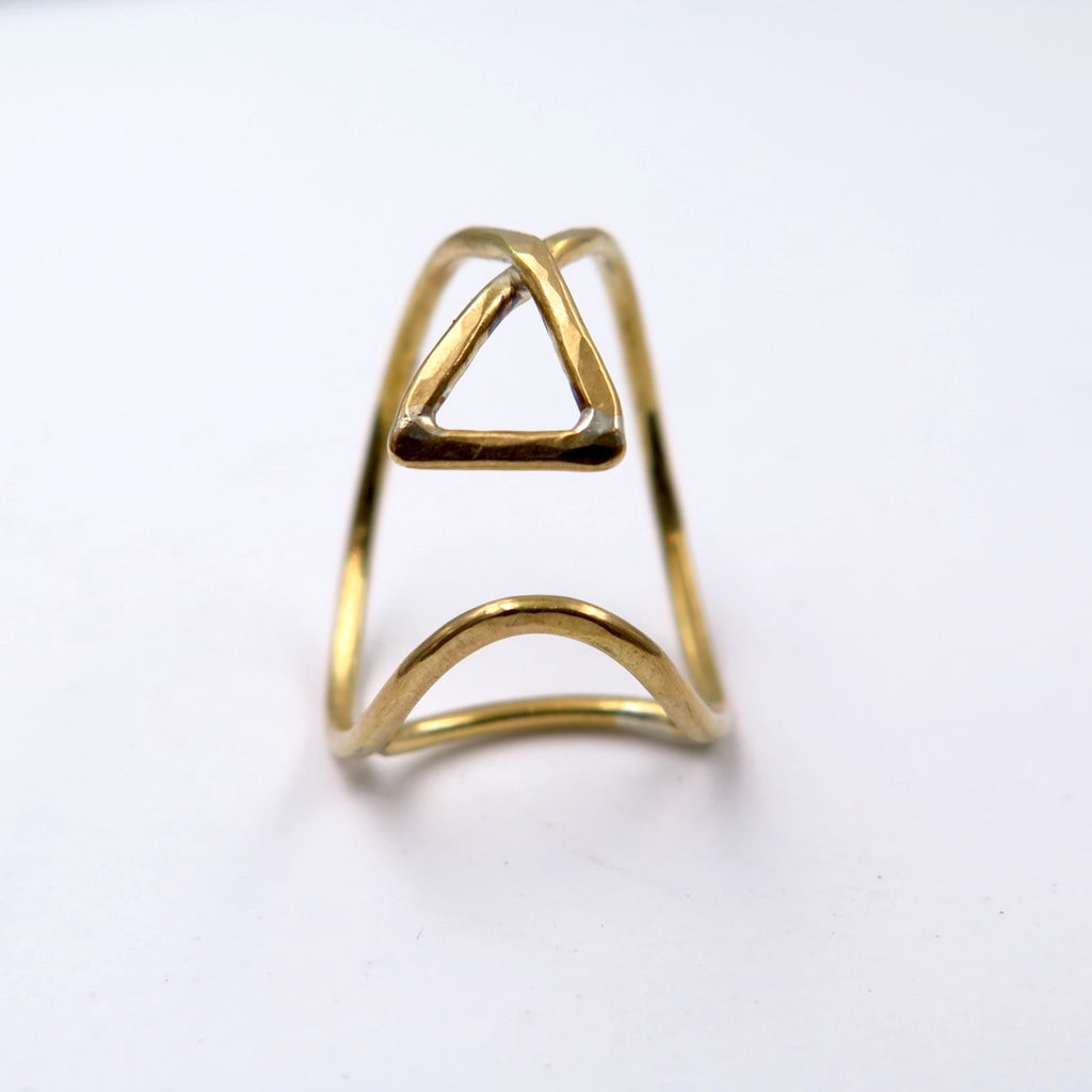 Fresh Fish Ring in Bronze/Silver - Alkisti Jewelry