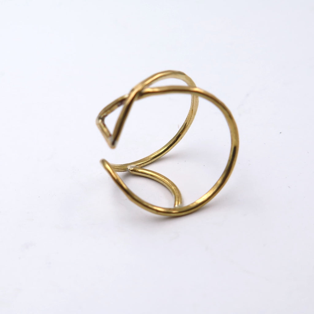 Fresh Fish Ring in Bronze/Silver - Alkisti Jewelry