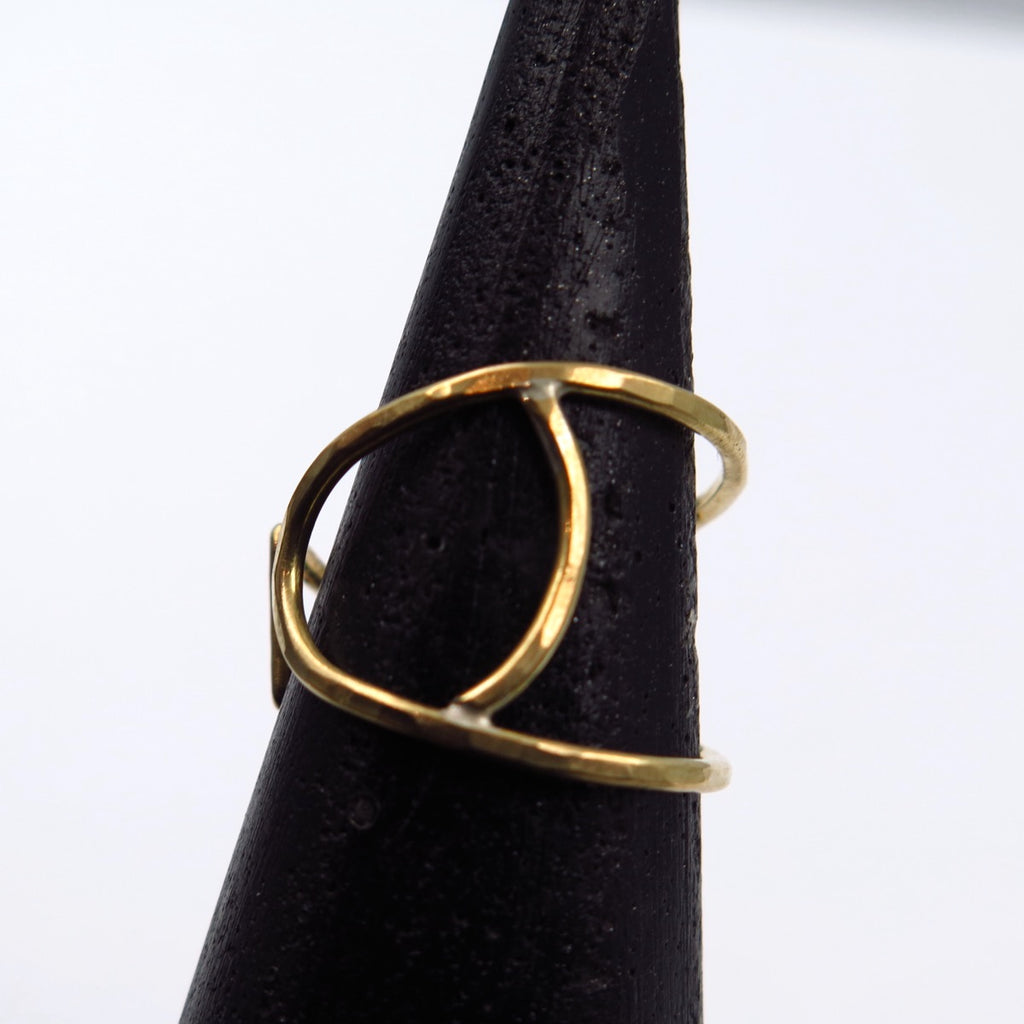 Fresh Fish Ring in Bronze/Silver - Alkisti Jewelry