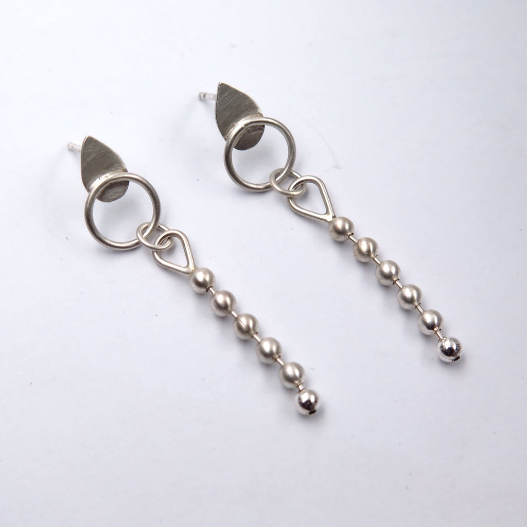 Smerna flexi Earrings in Silver - Alkisti Jewelry