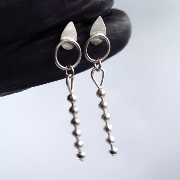 Smerna flexi Earrings in Silver - Alkisti Jewelry
