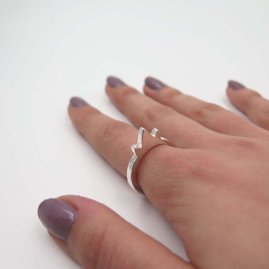 Corona Ring in Bronze/Silver - Alkisti Jewelry