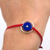 Space Eye Friendship Bracelet in Silver & Lapis - Alkisti Jewelry
