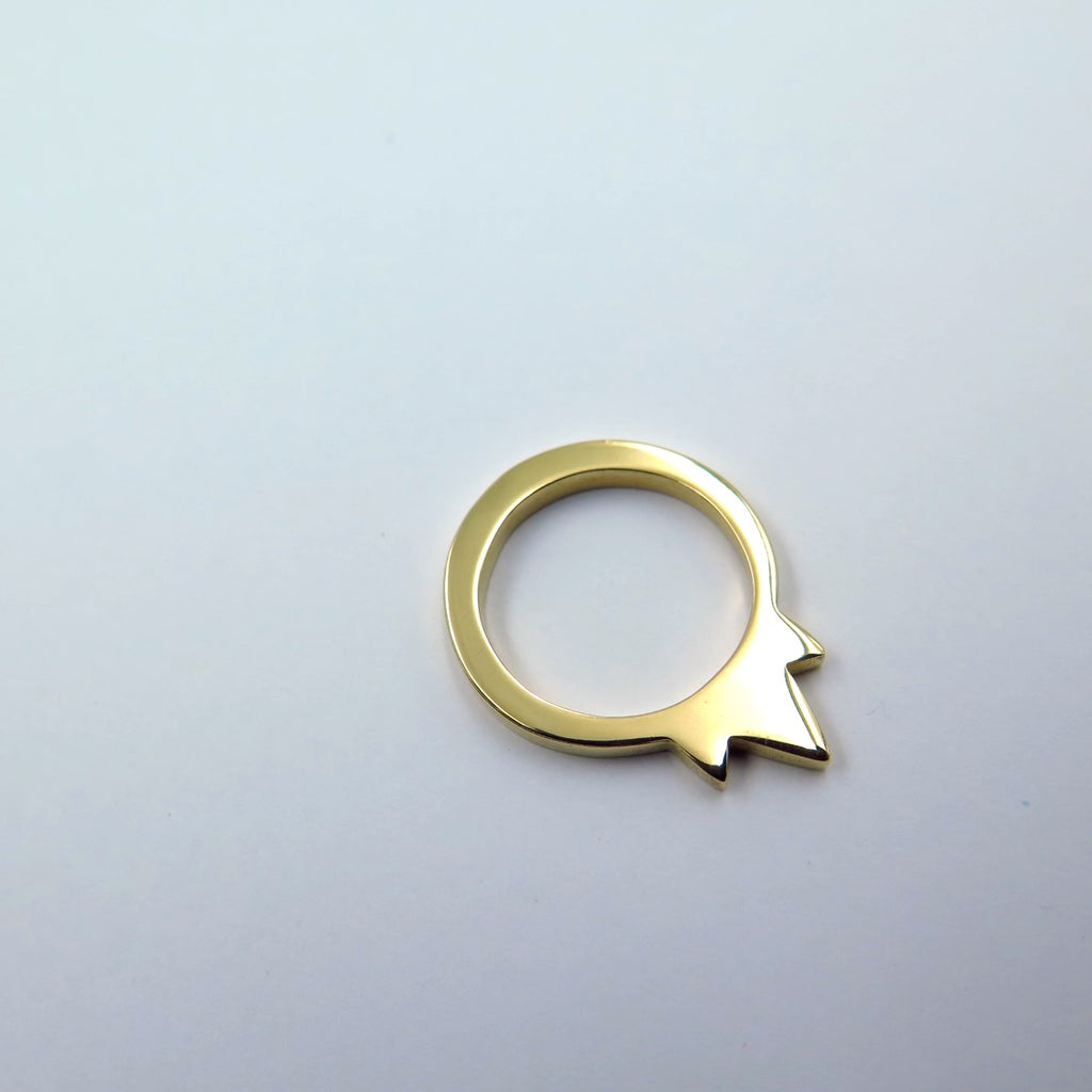 Corona Ring in Bronze/Silver - Alkisti Jewelry