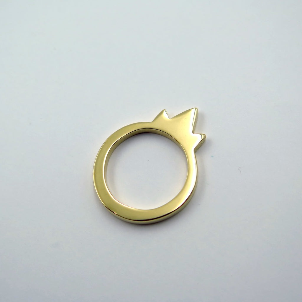 Corona Ring in Bronze/Silver - Alkisti Jewelry