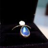 Thin Angel Fine Ring in Moonstone - Alkisti Jewelry