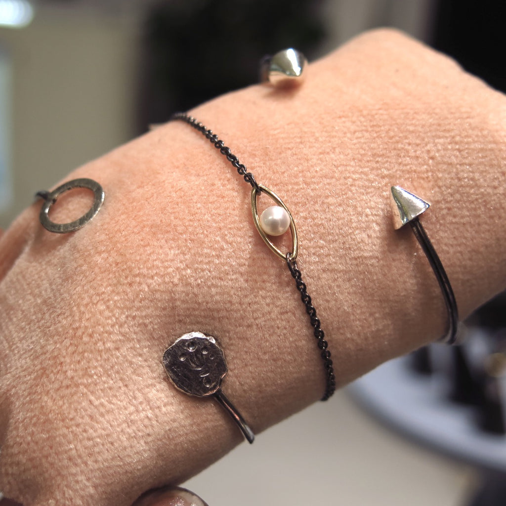 Spike Bangle in Silver - Alkisti Jewelry