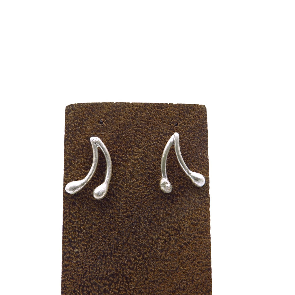 Cherry Earrings in Recycled Silver - Alkisti Jewelry