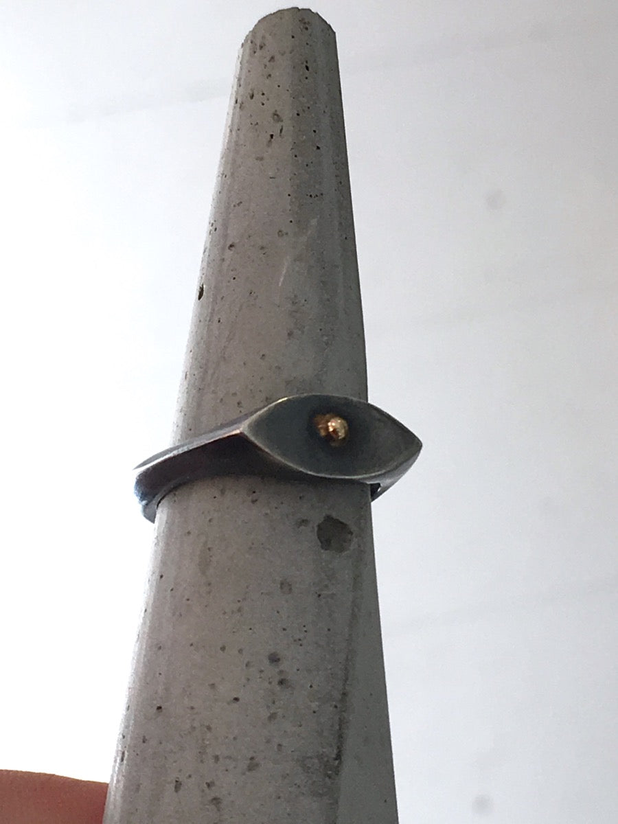 Black Eye Fine Signet - Alkisti Jewelry