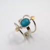 Gladiator Fine Ring in Amazonite - Alkisti Jewelry