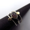 Gladiator Fine Ring in Purple Labradorite - Alkisti Jewelry
