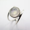 Thin Eye Ring in Moonstone - Alkisti Jewelry