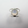 Thin Eye Ring in Moonstone - Alkisti Jewelry