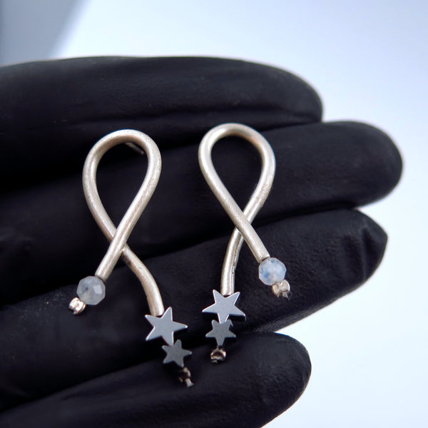 Shooting Star Earrings - Alkisti Jewelry