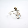 Thin Angel Fine Ring in Moonstone - Alkisti Jewelry