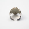 Black Angel Ring in Silver, 14K Gold & Opal - Alkisti Jewelry