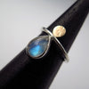 Thin Angel Fine Ring in Moonstone - Alkisti Jewelry