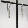 Cross Earrings in Silver - Alkisti Jewelry