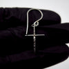 Cross Earrings in Silver - Alkisti Jewelry