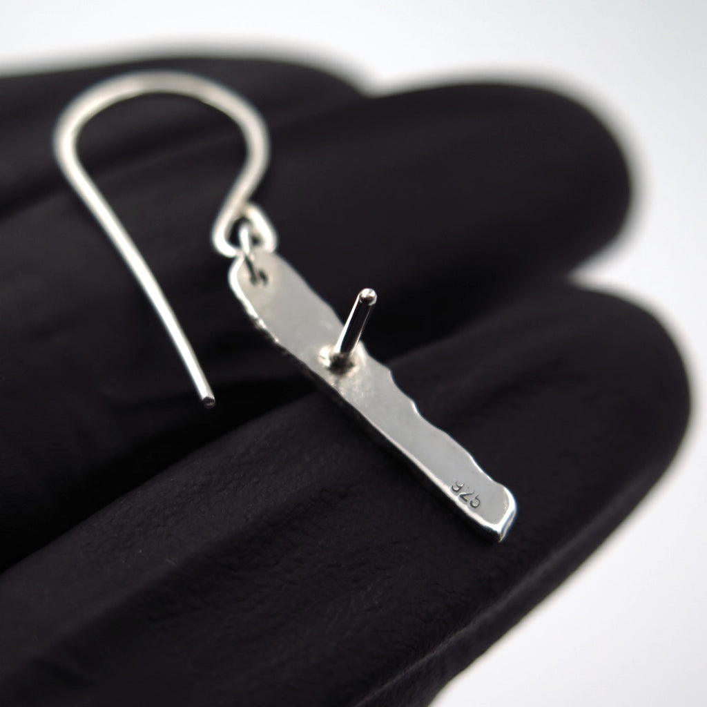 Cross Earrings in Silver - Alkisti Jewelry