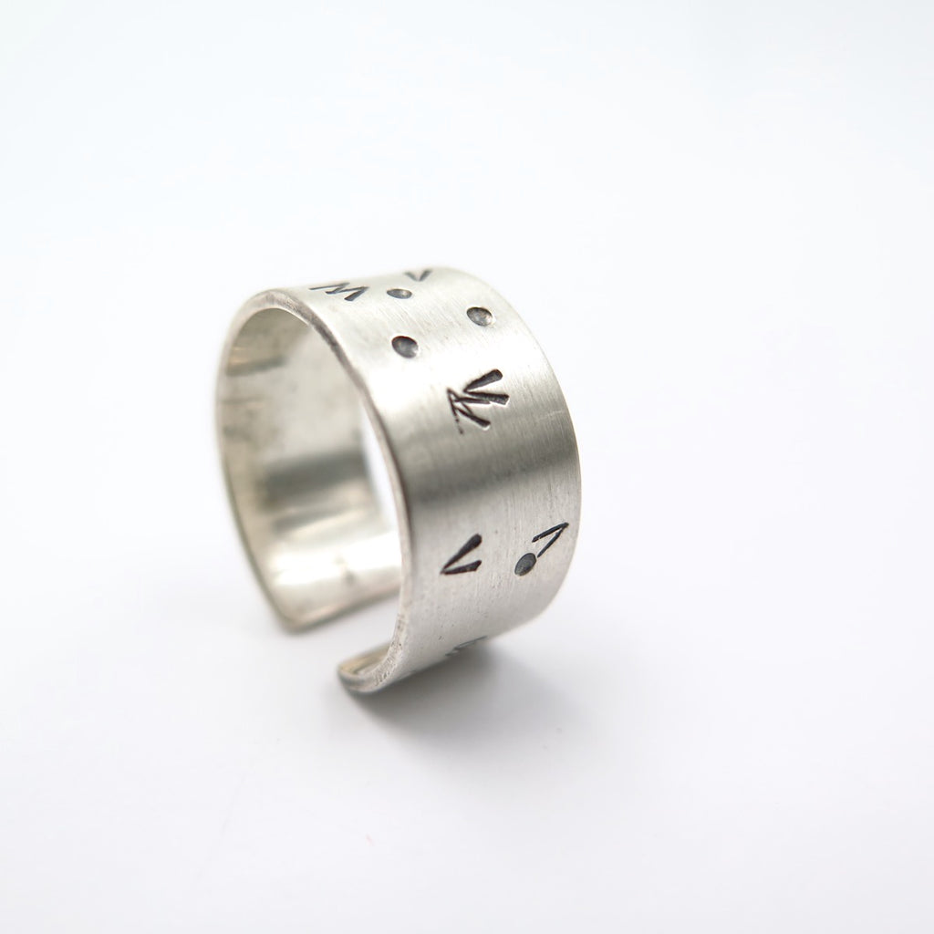 Patterns Ring in Silver - Alkisti Jewelry